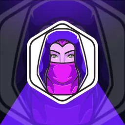 Bold Purple Character Design for Competitive Esports Logo Template