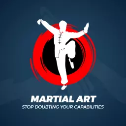 Bold Red and Black Design for Martial Art Empowerment Logo Template