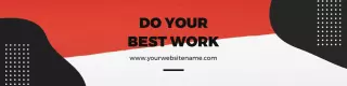 Bold Red and Black Design for Professional LinkedIn Banner Template