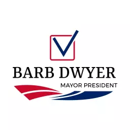 Bold Red and Blue Design for Political Campaign Logo Template