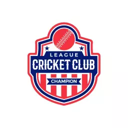 Bold Red and Blue Shield Design for Cricket Team Logo Template