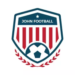 Bold Red and Blue Shield Design for Soccer Team Logo Template