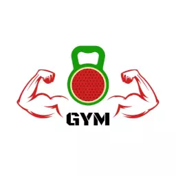 Bold Red and Green Fitness Design Featuring Kettlebell Logo Template