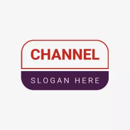 Bold Red and Purple Theme for Engaging YouTube Channel Logo Template