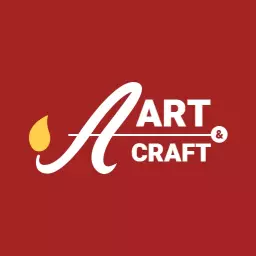 Bold Red and White Design Celebrating Creative Art Logo Template