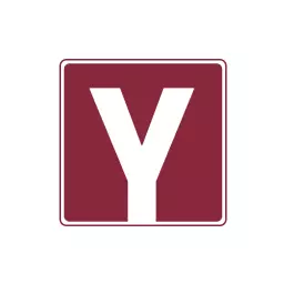 Bold Red and White Letter Y Design for Alphabet Logo Template