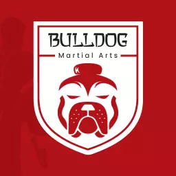 Bold Red Bulldog Design for Martial Arts Inspiration Logo Template