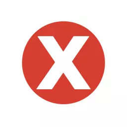 Bold Red Circle Featuring Letter X for Alphabet Design Logo Template