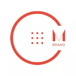 Bold Red Circular Design Showcasing Modern Branding Logo Template