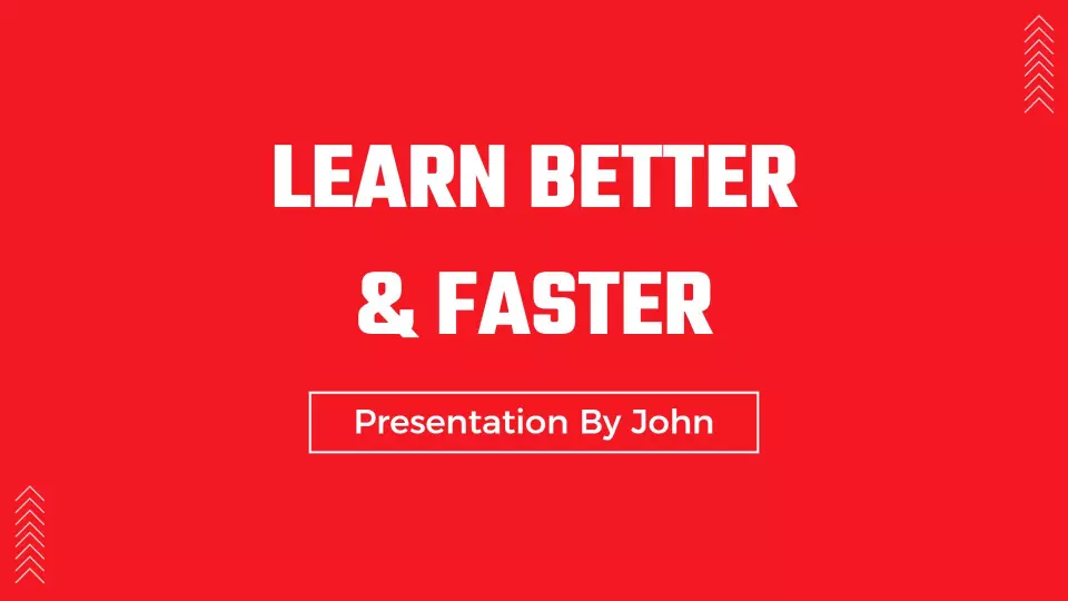 Bold Red Education Insights Learning Experience Presentation Template