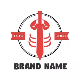 Bold Red Scorpion Design Symbolizing Strength and Protection Logo Template