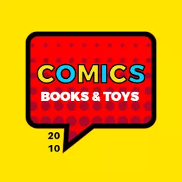 Bold Red Speech Bubble for Exciting Comics and Toys Logo Template