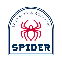 Bold Red Spider Design Symbolizing Business Innovation Logo Template