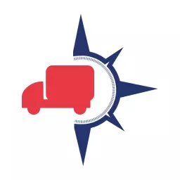 Bold Red Truck Symbolizing Reliable Logistics Services Logo Template