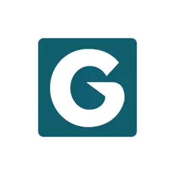 Bold Teal Background Featuring Letter G in Alphabet Logo Template