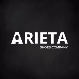 Bold Typography Design Featuring ARIETA Shoes Company Logo Template