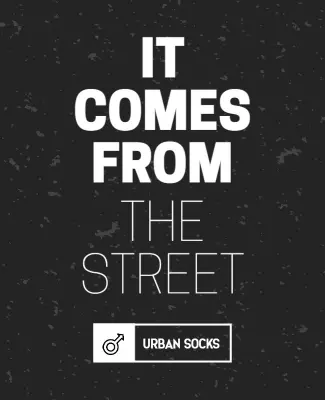 Bold Typography Urban Streetwear Fashion Poster Template