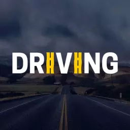 Bold White and Yellow Text Highlighting Driving Logo Template