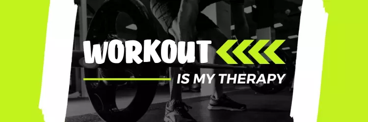Bold Workout Motivational Theme with Neon Green Twitter Banner Template