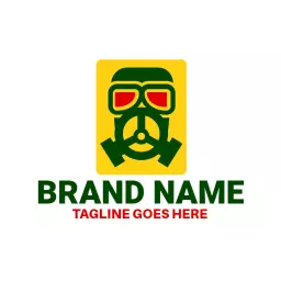 Bold Yellow and Green Design Representing Toxic Awareness Logo Template