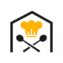 Bold Yellow Chef Hat Design for Professional Catering Logo Template