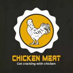 Bold Yellow Chicken Design Highlighting Delicious Meat Logo Template