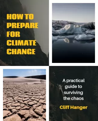 Bold Yellow Climate Change Preparation Guide Poster Template