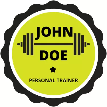 Bold Yellow Fitness Personal Trainer Business Card Template