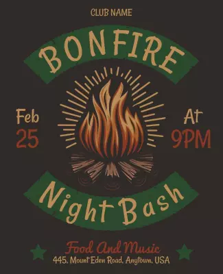 Bonfire Night Bash Event Flyer Template