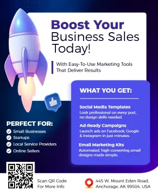 Boost Your Business Sales Flyer Template