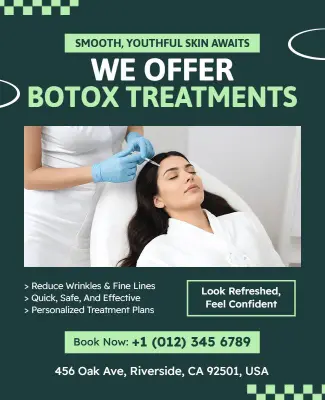 Botox Treatment Services Promotional Flyer Template