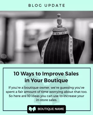 Boutique Sales Improvement Tips Flyer Template