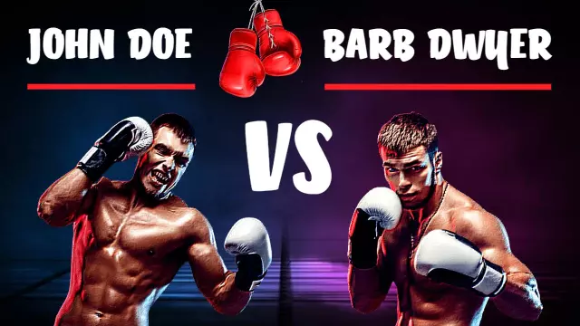 Boxing Match Face-Off Sports YouTube Thumbnail Template