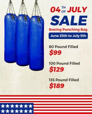 Boxing Punching Bag Fourth Of July Sale Flyer Template