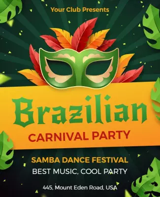 Brazil Carnival Party Flyer Template