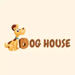 Bright and Playful 3D Dog House with Friendly Pup Logo Template