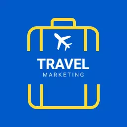 Bright Blue and Yellow Suitcase Design for Travelling Logo Template