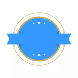 Bright Blue Circle Design Perfect for Custom Branding Logo Template