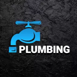 Bright Blue Faucet Design for Reliable Plumbing Services Logo Template