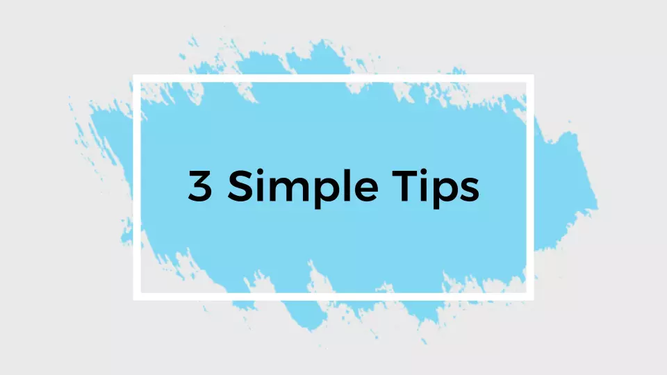 Bright Blue Minimalist Advertising Tips Presentation Template