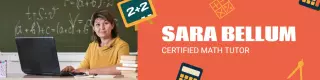 Bright Orange Classroom with Math Elements LinkedIn Banner Template