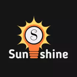 Bright Orange Sun Design with Playful Sunshine Logo Template