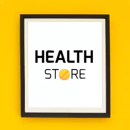 Bright Yellow Background Featuring Healthcare Store Logo Template