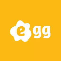 Bright Yellow Logo Featuring a Creative Egg Design Logo Template