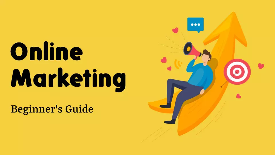Bright Yellow Online Marketing Beginner's Guide Presentation Template