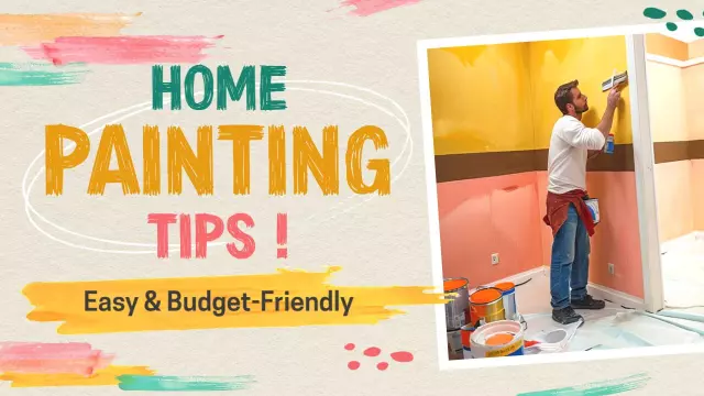 Budget-Friendly Home Painting Tips Trending YouTube Thumbnail Template