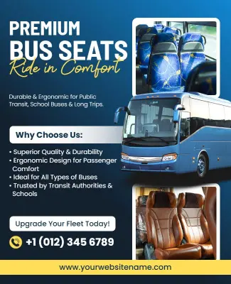 Bus Seats Promotion Flyer Template