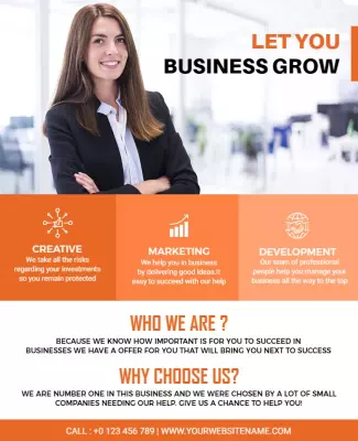 Business Growth Consulting Services Flyer Template