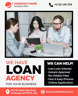 Business Loan Agency Service Flyer Template