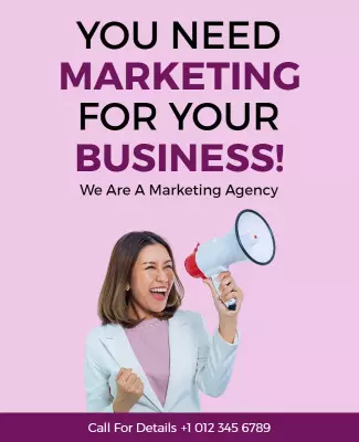 Business Marketing Promotion Agency Flyer Template